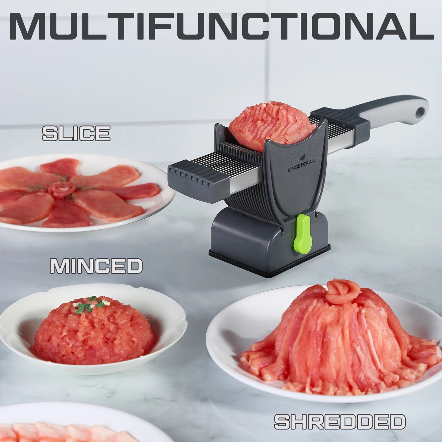 ONCE for All Meat Slicer and Cleaver Kitchen Knife