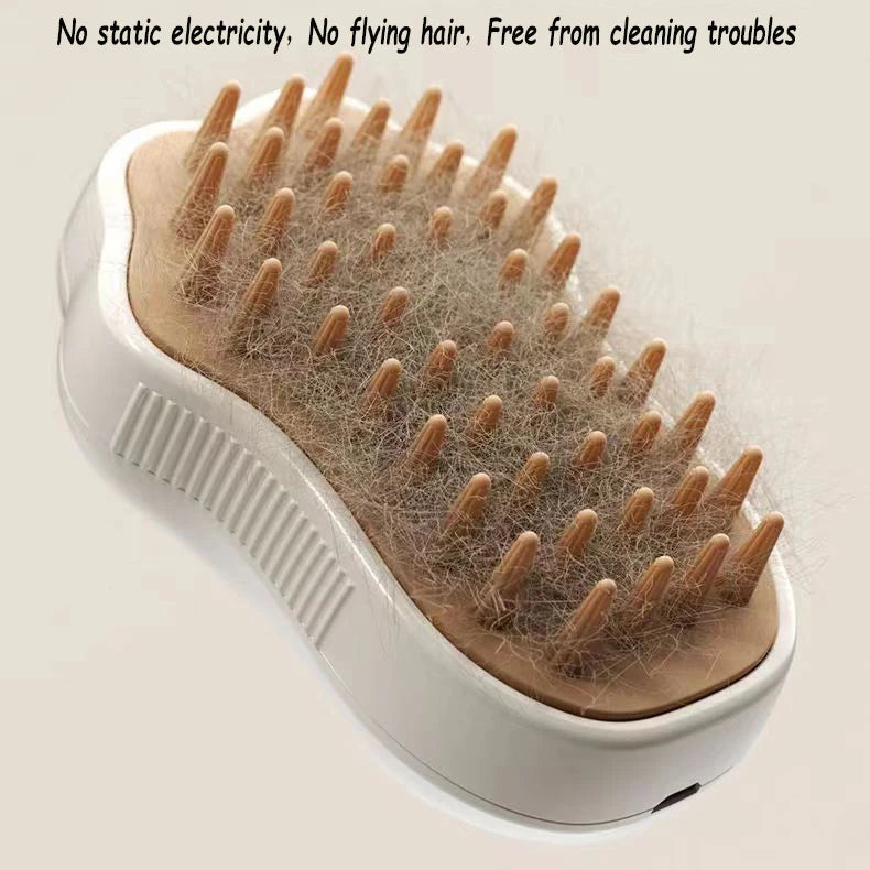 3 in 1 Pet Steam Brush Electric Spray