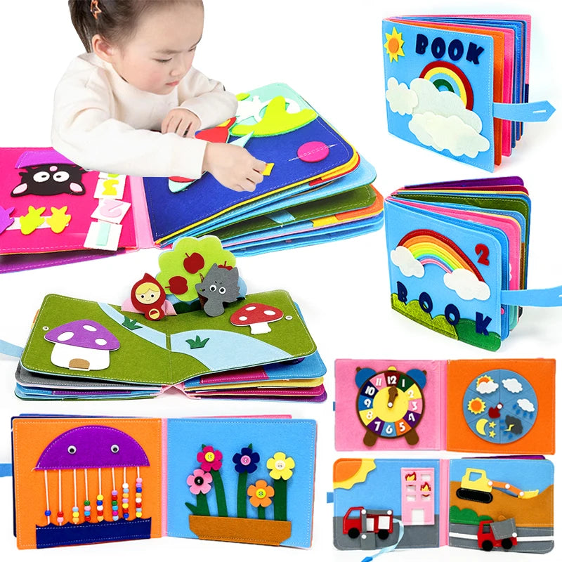 Montessori Baby Busy Board 3D Toddlers Story