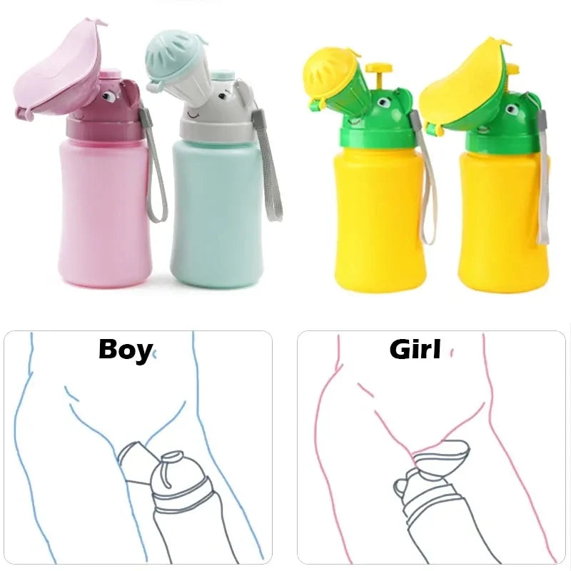 Portable Children Hygiene Toilet Urinal Boys Girls Car Travel