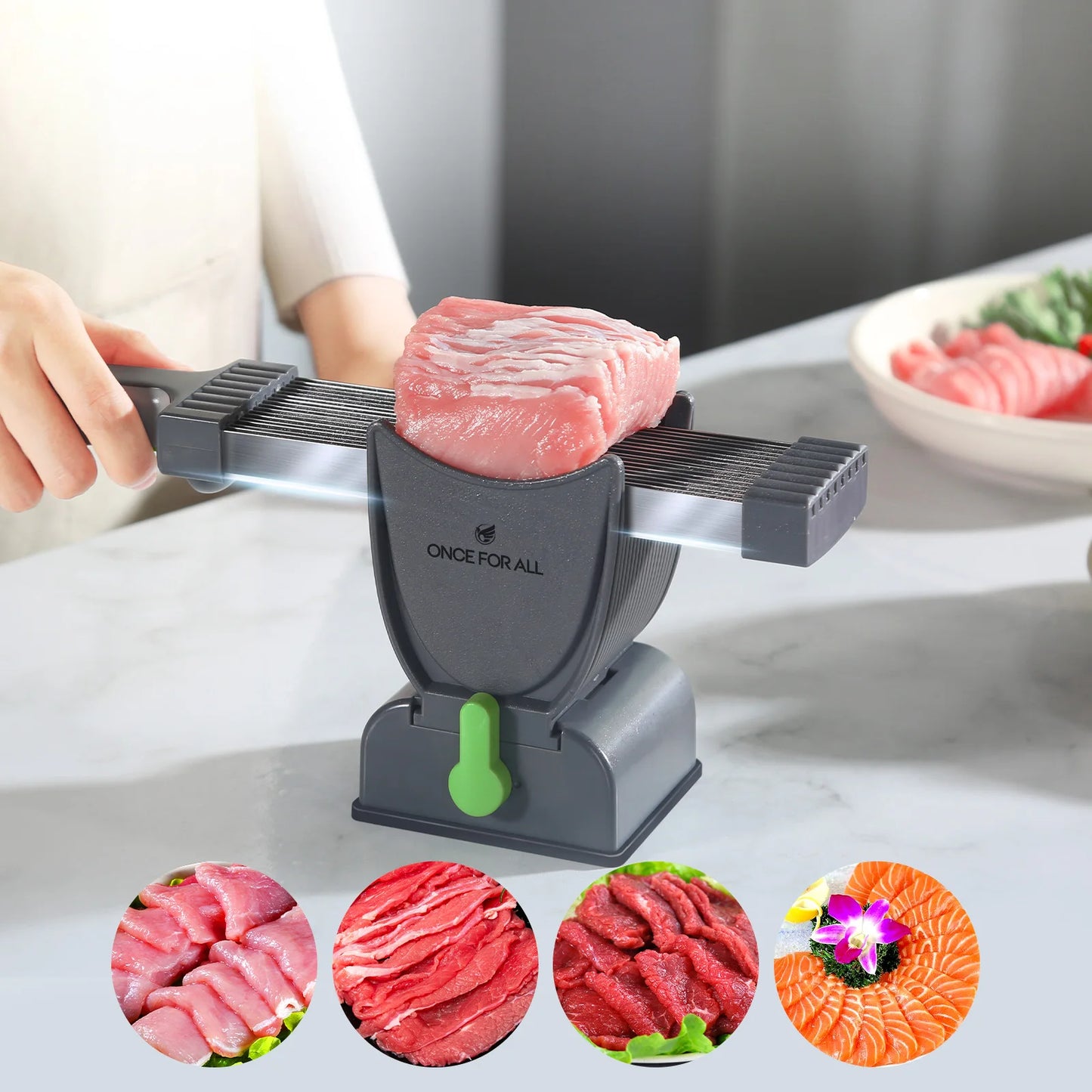 ONCE for All Meat Slicer and Cleaver Kitchen Knife