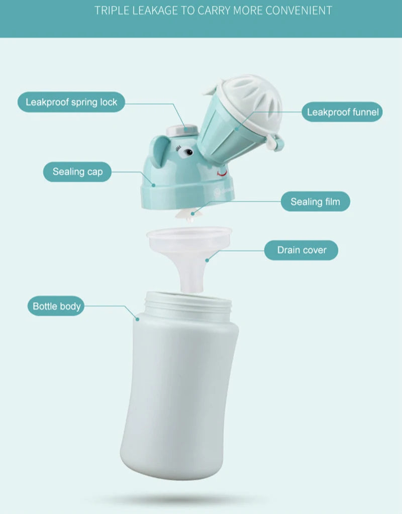 Portable Children Hygiene Toilet Urinal Boys Girls Car Travel