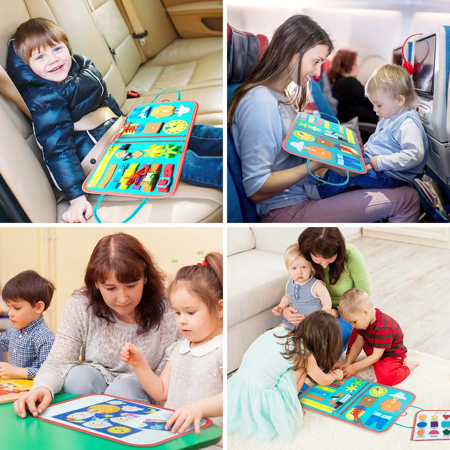 Tablero de actividades de aventura para niños