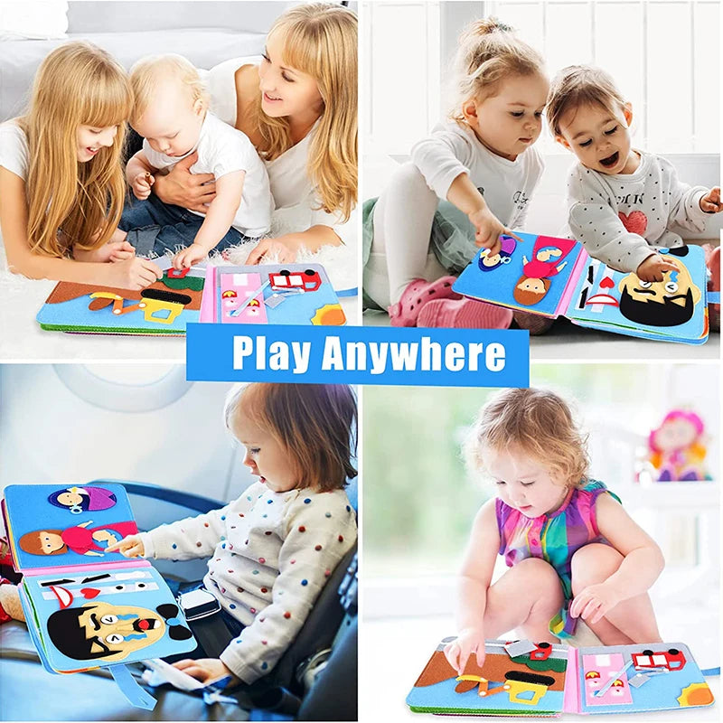 Montessori Baby Busy Board 3D Toddlers Story