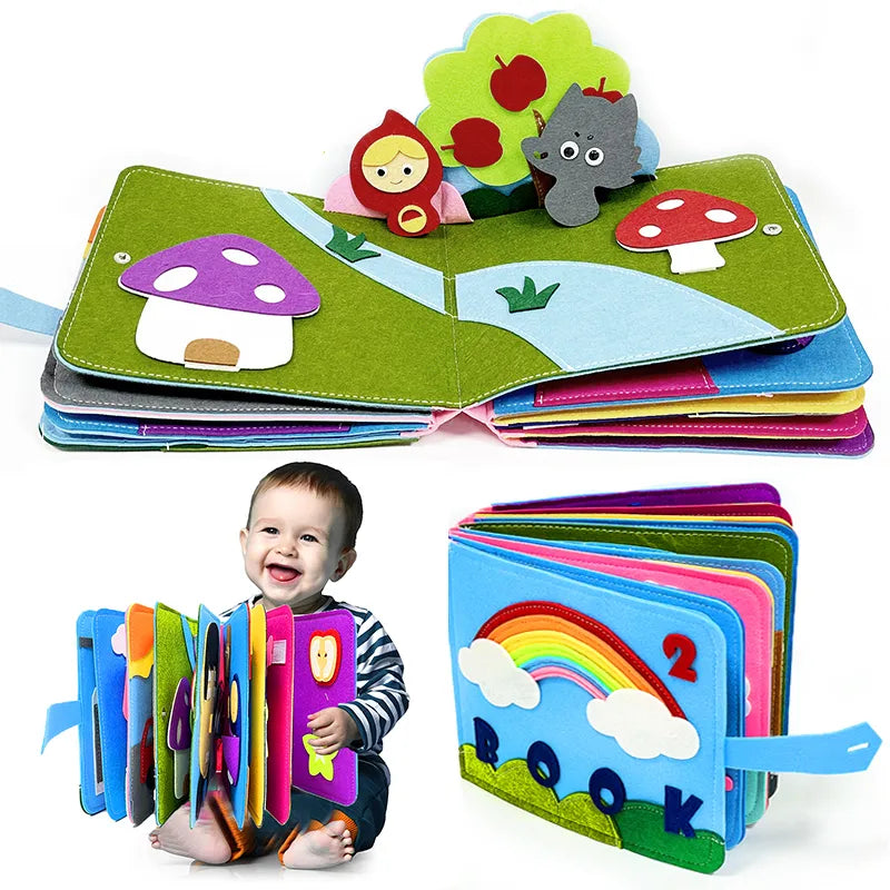 Montessori Baby Busy Board 3D Toddlers Story