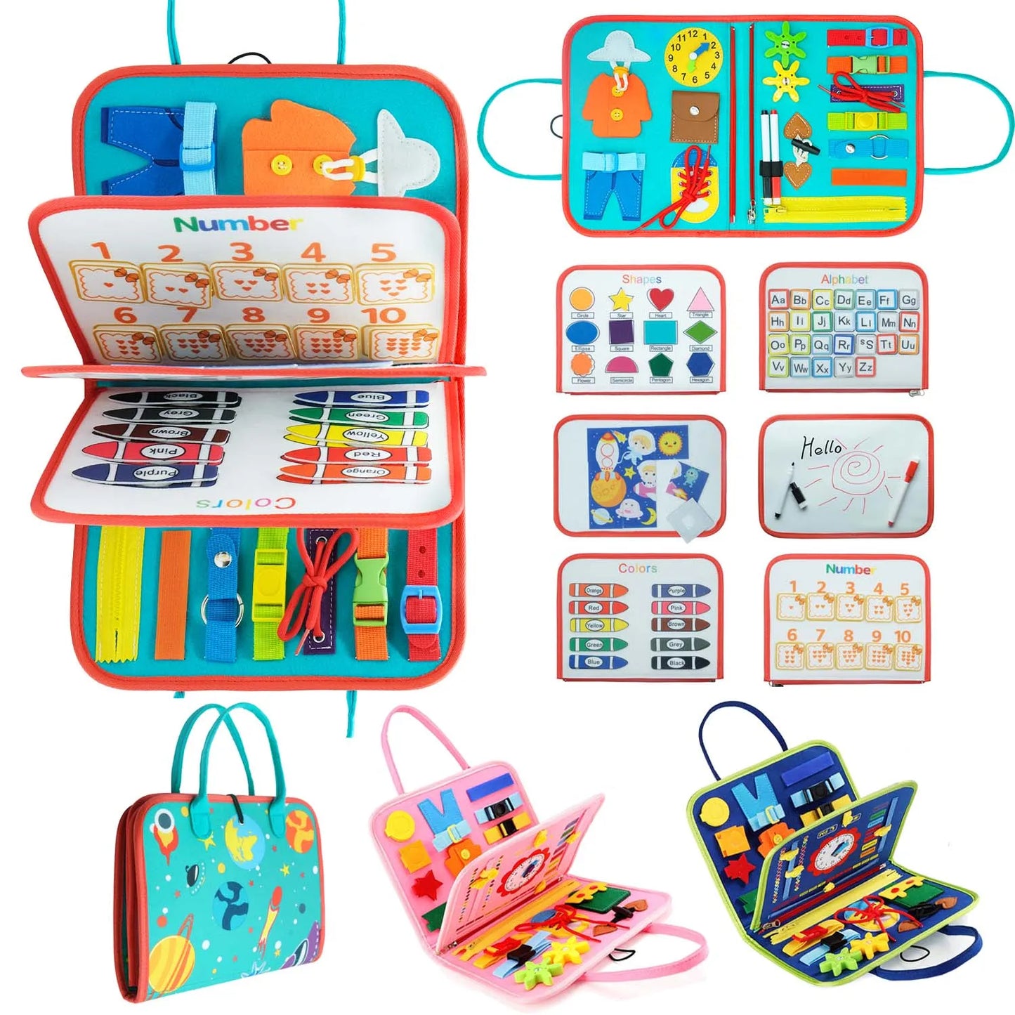Tablero de actividades de aventura para niños