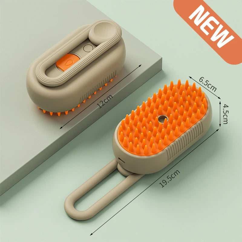 3 in 1 Pet Steam Brush Electric Spray
