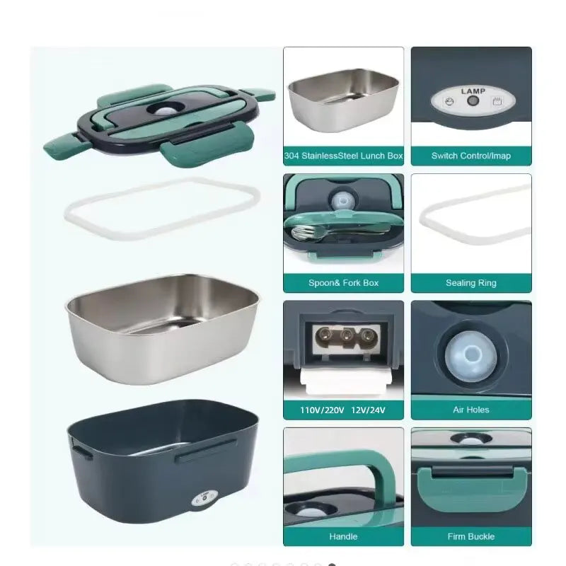Electric Lunch Box Food Heater Portable Food Warmer