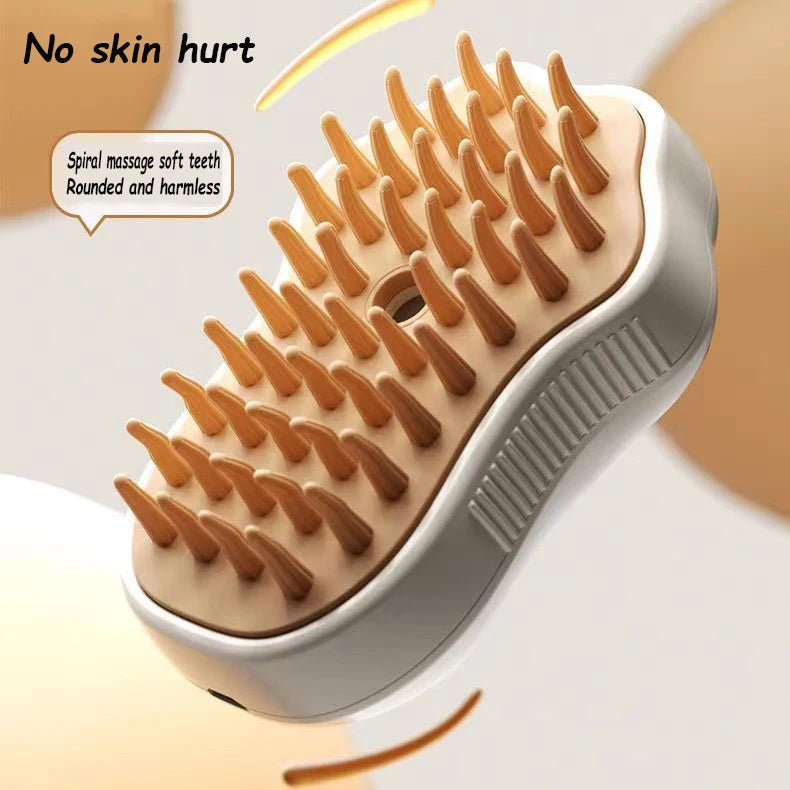3 in 1 Pet Steam Brush Electric Spray
