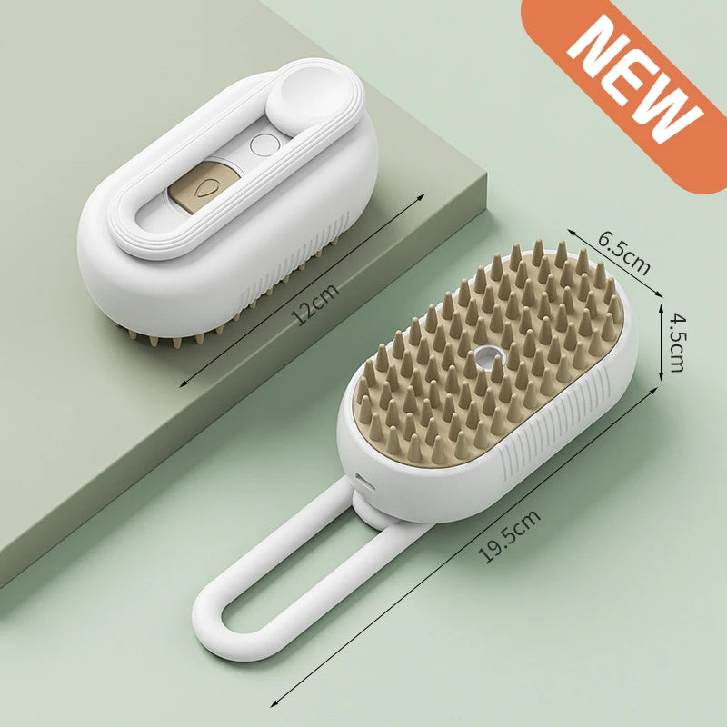 Brosse à vapeur électrique 3 en 1 pour animaux de compagnie