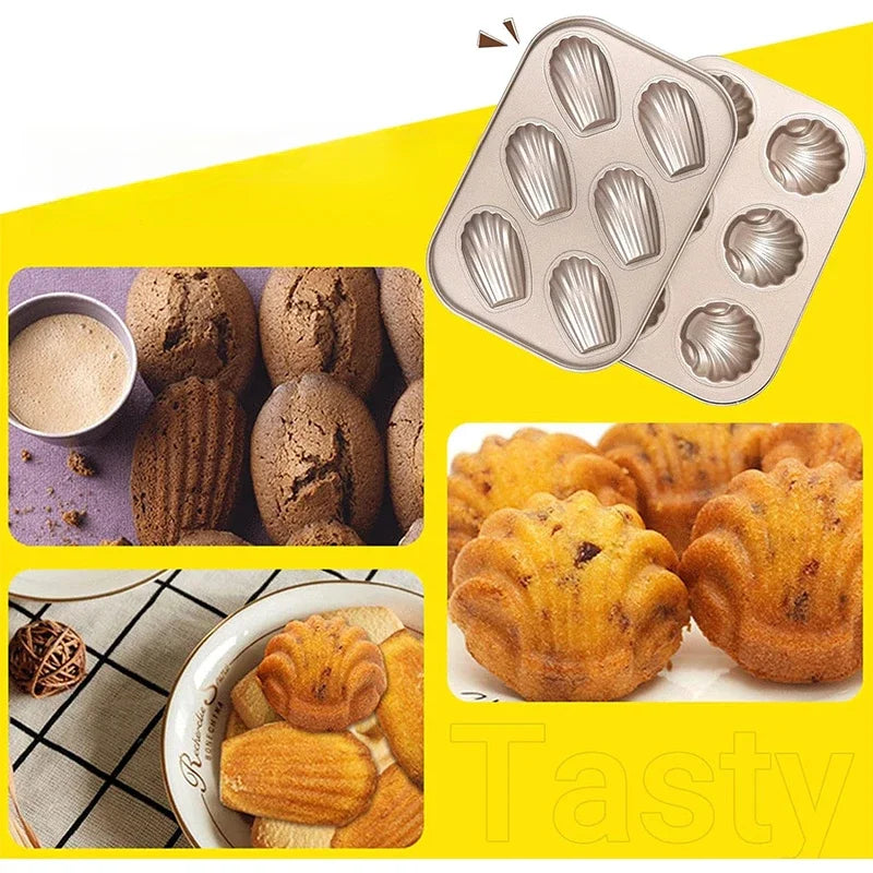 Cake Molds Cat Paw Banana Sea Shell Shape Baking